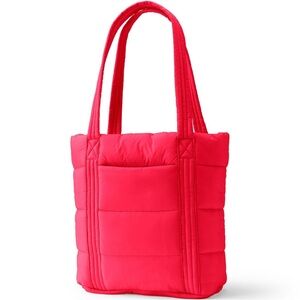 (NWT) Lands’ End Wanderweight Ultralight Packable Tote Bag in Coral Rose